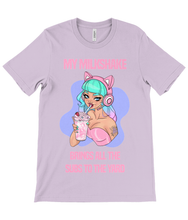 Load image into Gallery viewer, Milkshake Gamer Girl Crew Neck T-Shirt