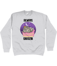 Load image into Gallery viewer, Pixie Cake Face 'Always Snoozin' Sweatshirt