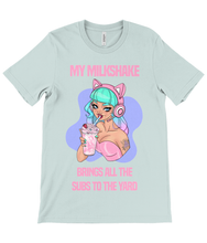 Load image into Gallery viewer, Milkshake Gamer Girl Crew Neck T-Shirt