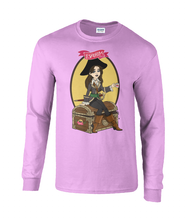 Load image into Gallery viewer, ESP4HIM 'Coffee Hoarding Pirate' Long Sleeve T-Shirt