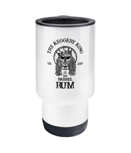 Load image into Gallery viewer, Rob Raven Travel Mug 'Red Barrel Rum'