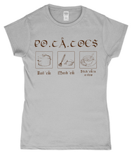 Load image into Gallery viewer, Potatoes LOTR Inspired Ladies Fitted T-Shirt
