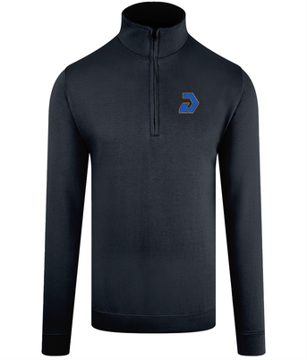 DeggyUK Sophomore ¼ Zip Embroidered Sweatshirt