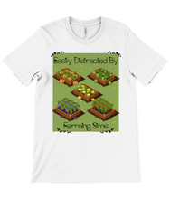 Load image into Gallery viewer, Distracted By Farming Sims Crew Neck T-Shirt
