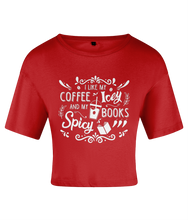 Load image into Gallery viewer, Coffee Icey &amp; Books Spicy Women&#39;s Crop Top
