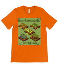 Load image into Gallery viewer, Distracted By Farming Sims Crew Neck T-Shirt
