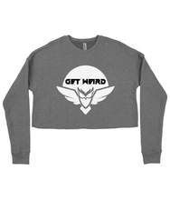 Load image into Gallery viewer, Spirit Of Thunder Get Weird Ladies Cropped Sweatshirt
