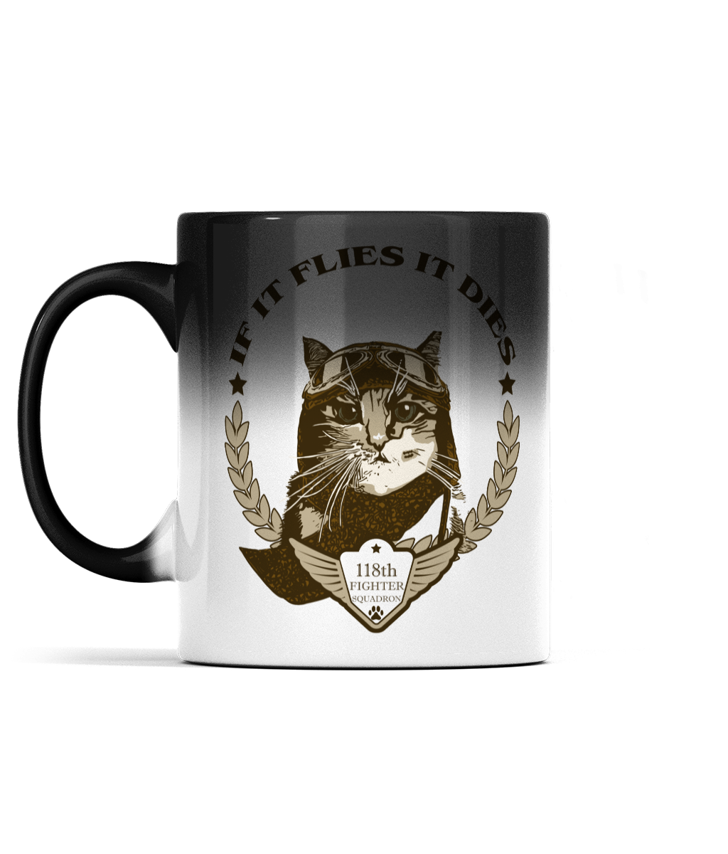 Spirit Of Thunder If It Flies It Dies 11oz Magic Colour Changing Mug