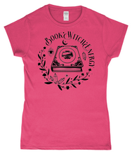 Load image into Gallery viewer, Book Witch Energy Ladies Fitted T-Shirt
