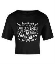 Load image into Gallery viewer, Coffee Icey &amp; Books Spicy Women&#39;s Crop Top
