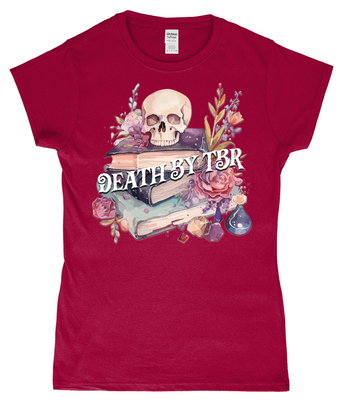 Death By TBR Ladies Fitted T-Shirt