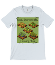 Load image into Gallery viewer, Distracted By Farming Sims Crew Neck T-Shirt
