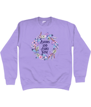 Load image into Gallery viewer, Books And Fairy Wine Unisex Fit Sweatshirt
