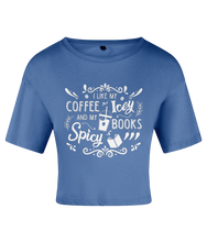 Load image into Gallery viewer, Coffee Icey &amp; Books Spicy Women&#39;s Crop Top
