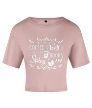 Load image into Gallery viewer, Coffee Icey &amp; Books Spicy Women&#39;s Crop Top

