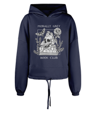 Load image into Gallery viewer, Morally Grey Book Club Women&#39;s Oversized Cropped Hoodie
