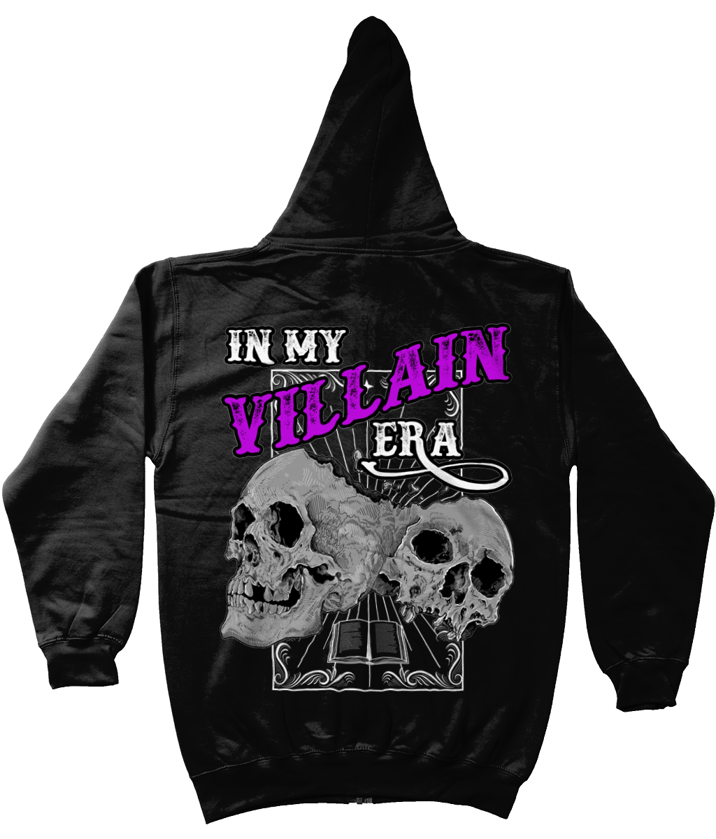 In My Villian Era Purple Tarot Unisex Fit Zip Hoodie