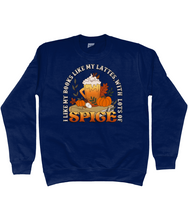 Load image into Gallery viewer, Spicy Lattes &amp; Books Unisex Fit Sweatshirt
