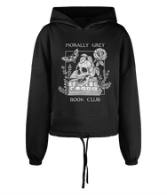 Load image into Gallery viewer, Morally Grey Book Club Women&#39;s Oversized Cropped Hoodie
