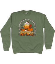 Load image into Gallery viewer, Spicy Lattes &amp; Books Unisex Fit Sweatshirt
