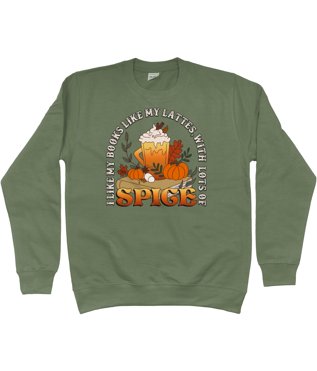 Spicy Lattes & Books Unisex Fit Sweatshirt