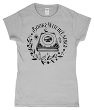 Load image into Gallery viewer, Book Witch Energy Ladies Fitted T-Shirt
