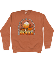 Load image into Gallery viewer, Spicy Lattes &amp; Books Unisex Fit Sweatshirt
