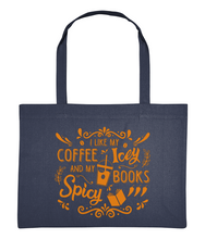 Load image into Gallery viewer, Coffee Icey &amp; Books Spicy Shopping Bag
