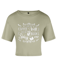 Load image into Gallery viewer, Coffee Icey &amp; Books Spicy Women&#39;s Crop Top
