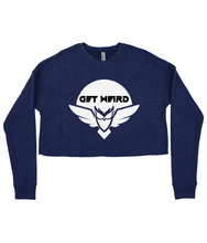 Load image into Gallery viewer, Spirit Of Thunder Get Weird Ladies Cropped Sweatshirt
