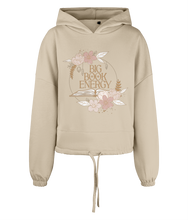 Load image into Gallery viewer, Big Book Energy Women&#39;s Oversized Cropped Hoodie
