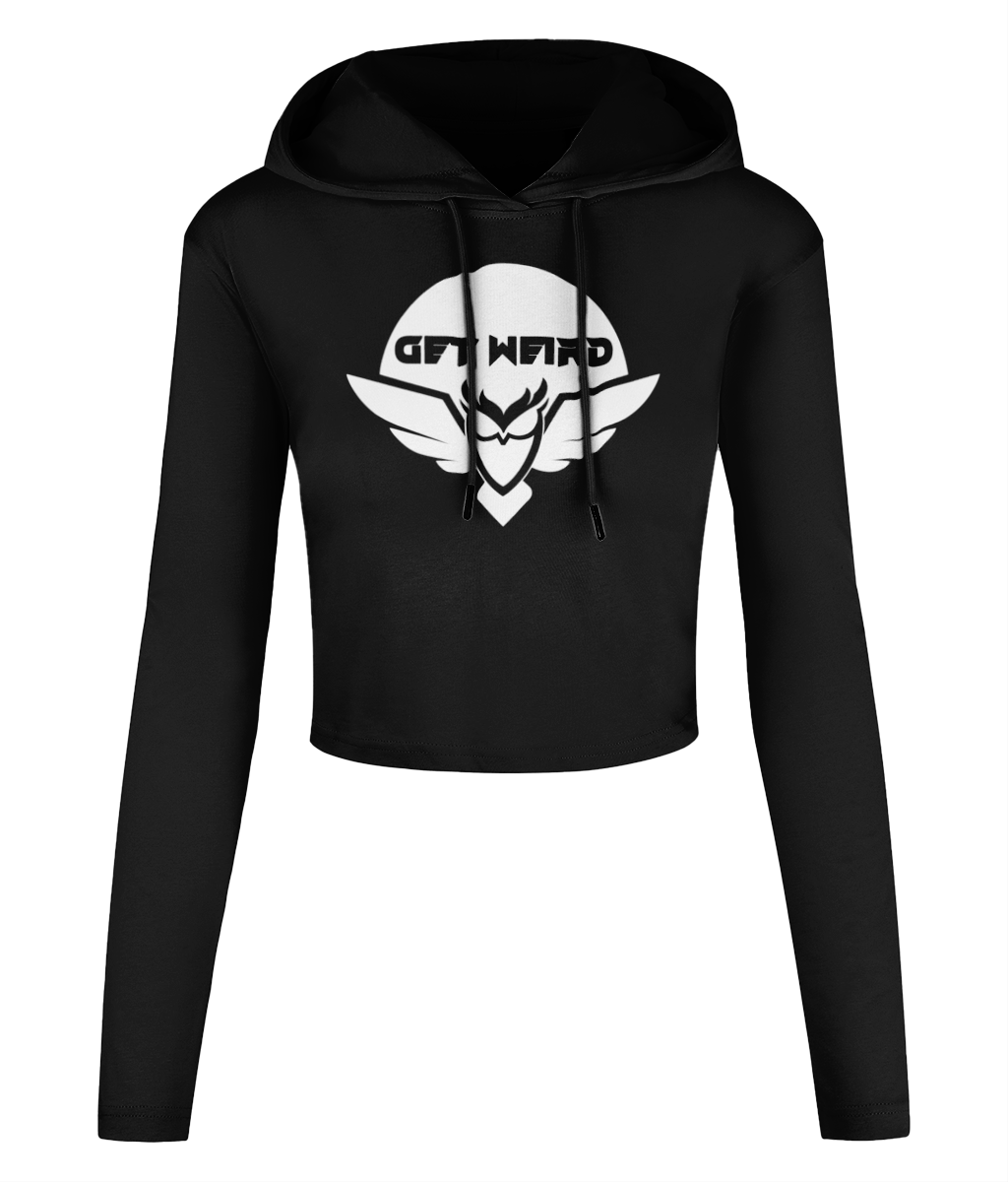 Spirit Of Thunder Get Weird Women's Cropped Hooded T-shirt