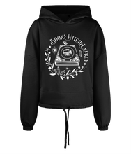 Load image into Gallery viewer, Book Witch Energy Women&#39;s Oversized Cropped Hoodie
