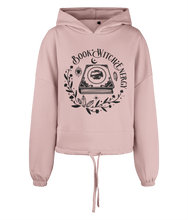 Load image into Gallery viewer, Book Witch Energy Women&#39;s Oversized Cropped Hoodie
