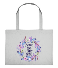 Load image into Gallery viewer, Books And Fairy Wine Shopping Bag
