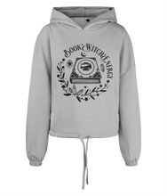 Load image into Gallery viewer, Book Witch Energy Women&#39;s Oversized Cropped Hoodie
