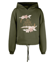 Load image into Gallery viewer, Big Book Energy Women&#39;s Oversized Cropped Hoodie
