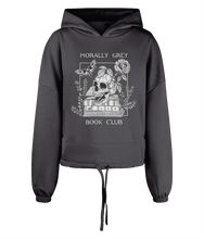 Load image into Gallery viewer, Morally Grey Book Club Women&#39;s Oversized Cropped Hoodie
