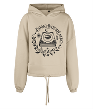 Load image into Gallery viewer, Book Witch Energy Women&#39;s Oversized Cropped Hoodie
