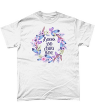 Load image into Gallery viewer, Books And Fairy Wine Unisex Fit T-Shirt
