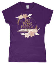 Load image into Gallery viewer, Big Book Energy Ladies Fitted T-Shirt
