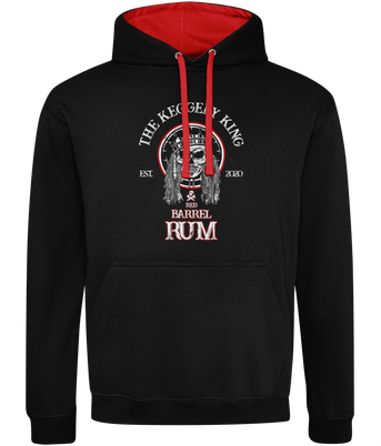 Rob Raven Premium Two-Tone Hoodie 'Red Barrell Rum'