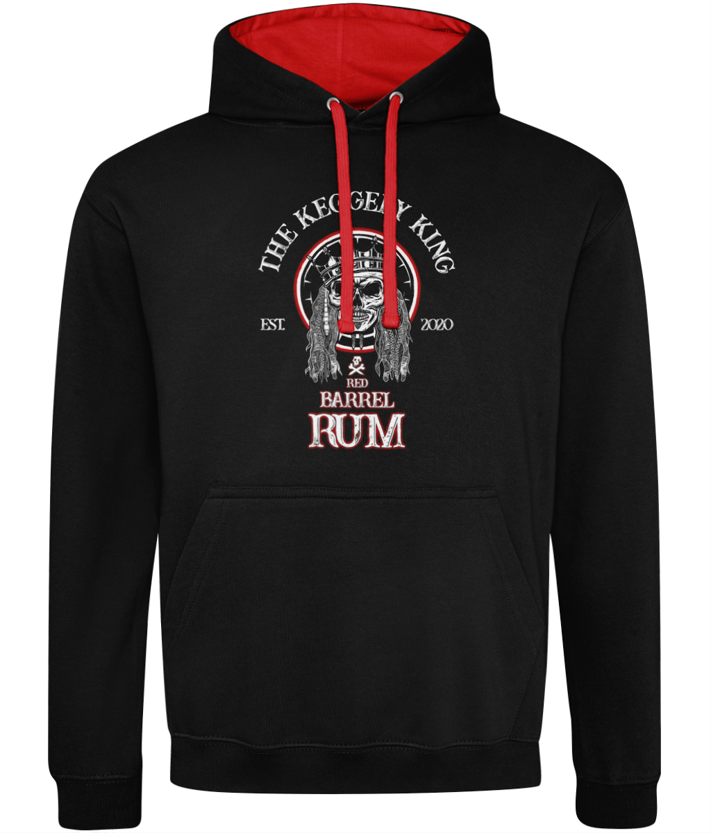 Rob Raven Premium Two-Tone Hoodie 'Red Barrell Rum'