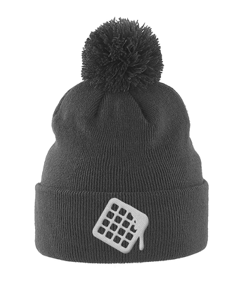 Faffy Waffle Pom Pom Beanie