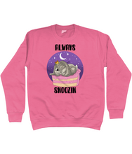 Load image into Gallery viewer, Pixie Cake Face &#39;Always Snoozin&#39; Sweatshirt
