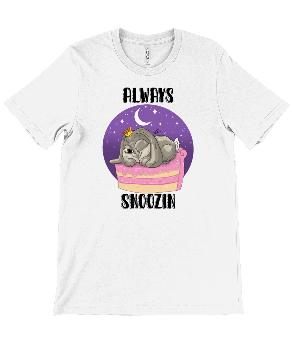 Pixie Cake Face 'Always Snoozin' Crew Neck T-Shirt