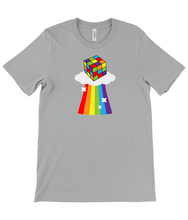 Load image into Gallery viewer, Rainbow Rubik&#39;s Cube Unisex Crew Neck T-Shirt

