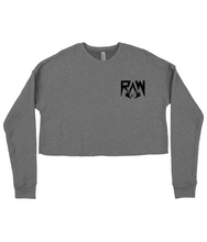 Load image into Gallery viewer, Raw47 Ladies Cropped Sweatshirt
