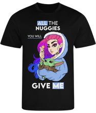 Load image into Gallery viewer, Pixie Cake Face &#39;All The Nuggies&#39; Men&#39;s Cool Sports T-shirt
