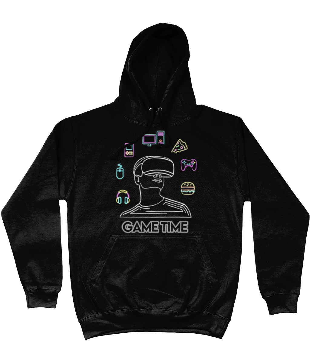 Neon Game Time College Hoodie